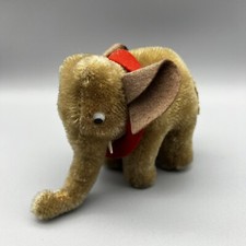 Vintage Steiff Miniature Elephant No Tags Some Wear, See Photos