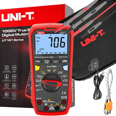 UNI-T UT61D+ Digital Multimeter Strommessgerät AC DC 20A 1000V TRMS LoZ NCV USB
