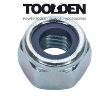 Image of Sealey NLN10 Nylon Lock Nut M10 Zinc DIN 982 Pack of 100