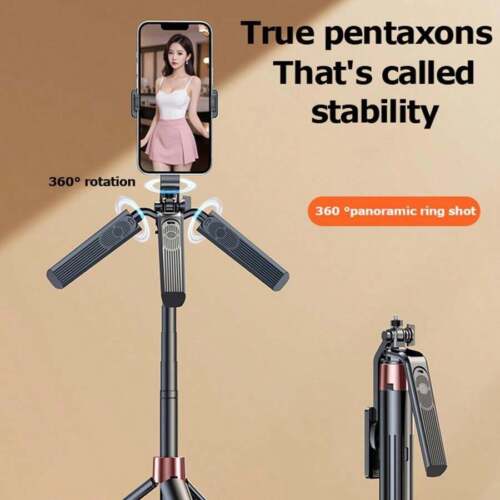67" Phone Tripod & Selfie Stick,Wireless Remote,for iPhone & Android,Recording - Picture 9 of 45