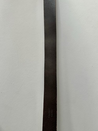 Vintage Dolce & Gabbana Angel x DG Buckle Leather Belt Brown Gold 36/90 - Picture 8 of 13