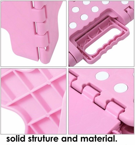 Folding Step Stool Portable Plastic Foldable Chair Store Flat Outdoor 39cm - Picture 9 of 10