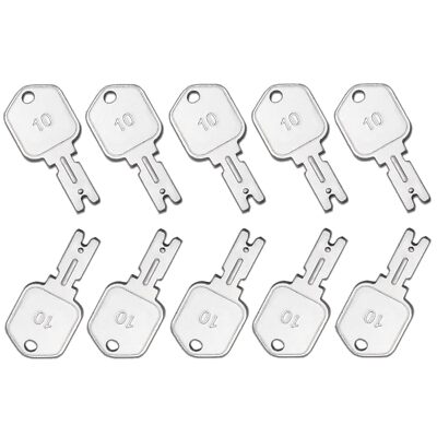 10PK 166 Forklift Key Hyster Heavy Equipment Keys For Clark Yale Komatsu Crown