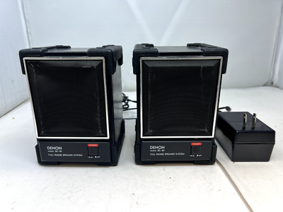 Vintage DENON SC-30 Bookshelf Full Range Speaker System W/ Power