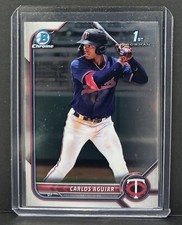 2022 Bowman Chrome Carlos Aguiar #BCP-1 Minnesota Twins