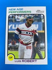 2022 Topps Heritage Baseball Insert #NAP-11 New Age Performers: Luis Robert (B)