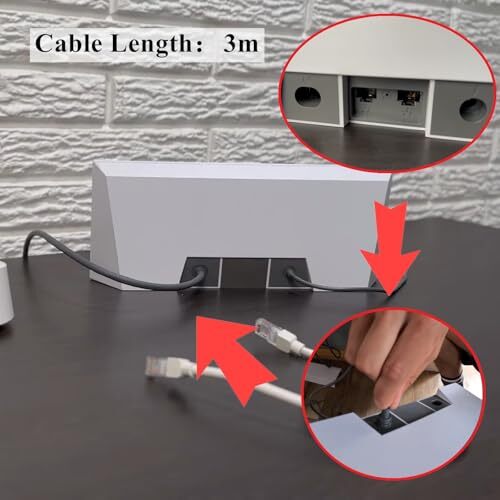 Standard Starlink Gen 3 Cable, 10FT/3M Replacement Starlink V3 Ethernet 10 Ft - Picture 5 of 6
