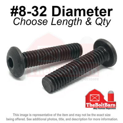 #ad #ad #8 32 Alloy Button Socket Head Cap Screws Bolts Black Oxide Pick Size amp; Qty $73.18