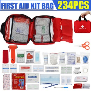 Hiking Survival Travel Emergency Outdoor Camping First Aid Kit Rescue Bag Red