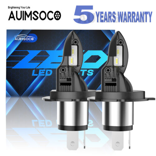 H4 9003 LED Headlight Bulbs Hi-Low Dual Beam Conversion Kit 10000K White Canbus