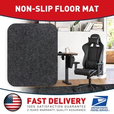 80"x40" Grey Desk Chair Mat for Hardwood/Tile Floor,Computer Gaming Chair Mat