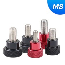 M8 Knurled Thumb Screws A2 Stainless Steel Aluminum Hand Grip Knob Bolts