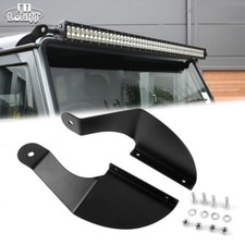 To Fit Gutter Land Rover Defender 2PCS Black 52" Led Light Bar Brackets Mounts