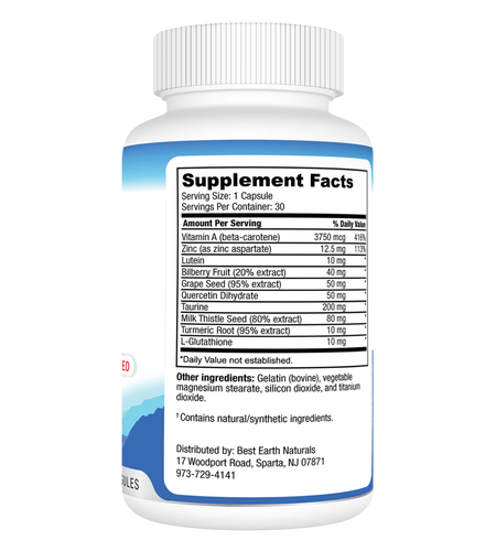 Vision Support - Eye Health Supplement for Healthy Eyes - Best Earth Naturals - Picture 3 of 9