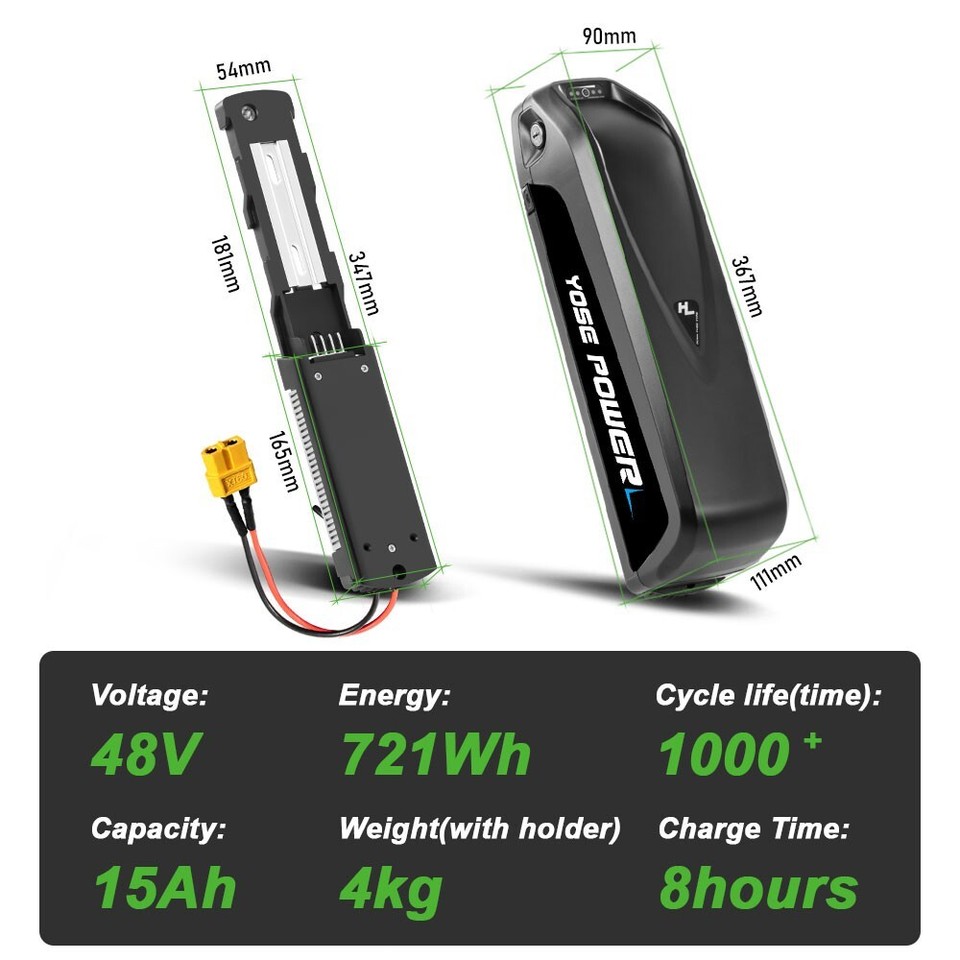 Batterie de vélo électrique Hailong 36 V 48 V 10 Togo