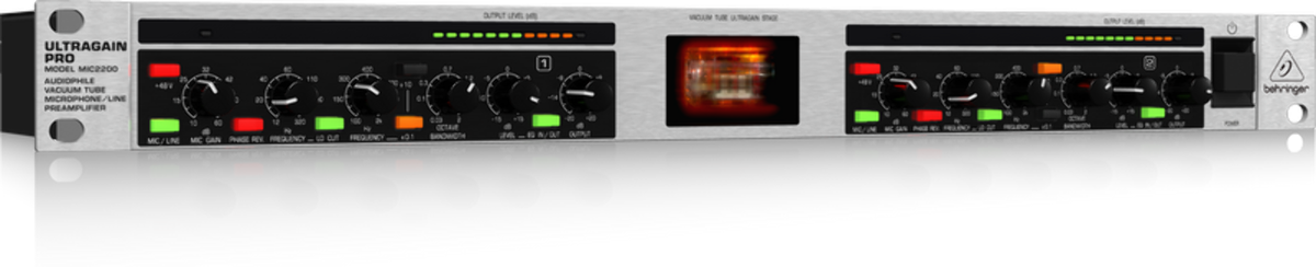 Behringer Ultragain Pro MIC2200 V2 Mic Preamp MIC-2200 - Belfield