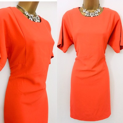 orange races dress