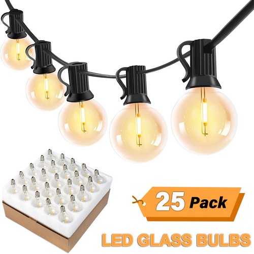 25/150 x G40 LED Ersatzbirnen E12 Globe Glass Glühbirnen für Lichterkette Außen - Bild 16 von 19