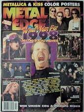 Metal Edge Magazine April 1998 Metallica, KISS,Van Halen,Anthrax,Type O Negative