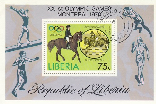 Montreal Olympic Games Liberia CTO Used 1976 (50363)