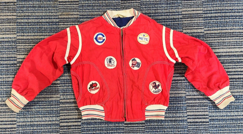 Vintage 1969 NY METS Child’s MLB Baseball Bomber Jacket all 10 NL Patches Sz 8 - Picture 14 of 15