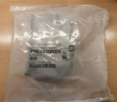 Harting HAN16B-asg2-QB-29 / 093001600271 Sockelgehäuse *neu* -ungeöffnet in OVP