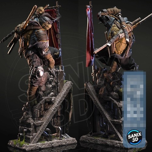 The Last Ronin (TMNT) Statue 3D Printed Kit Unpainted/Unassembled - Picture 4 of 16