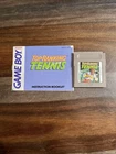Top Rank Tennis w/Manual  (Nintendo Game Boy, 1993) Authentic! Tested!🔥