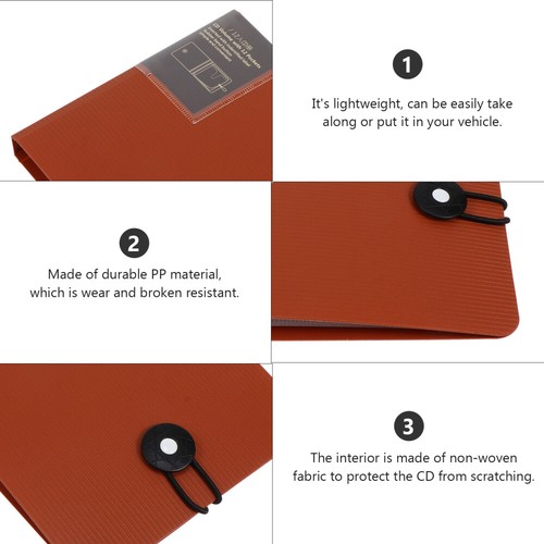 Disc Bag Disc Storage Case Disc Storage Binder Disc Storage Holder VCD Wallet - Afbeelding 4 van 12