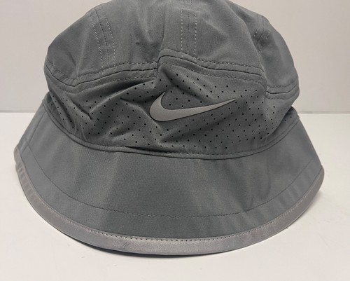 Nike Dri-FIT Perforated Running Bucket Hat LARGE/X-Large Grey DH2426-084 - Picture 3 of 9