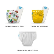 Charlie Banana Reusable Cloth Diapers & Swim Diaper, One Size - sold per piece