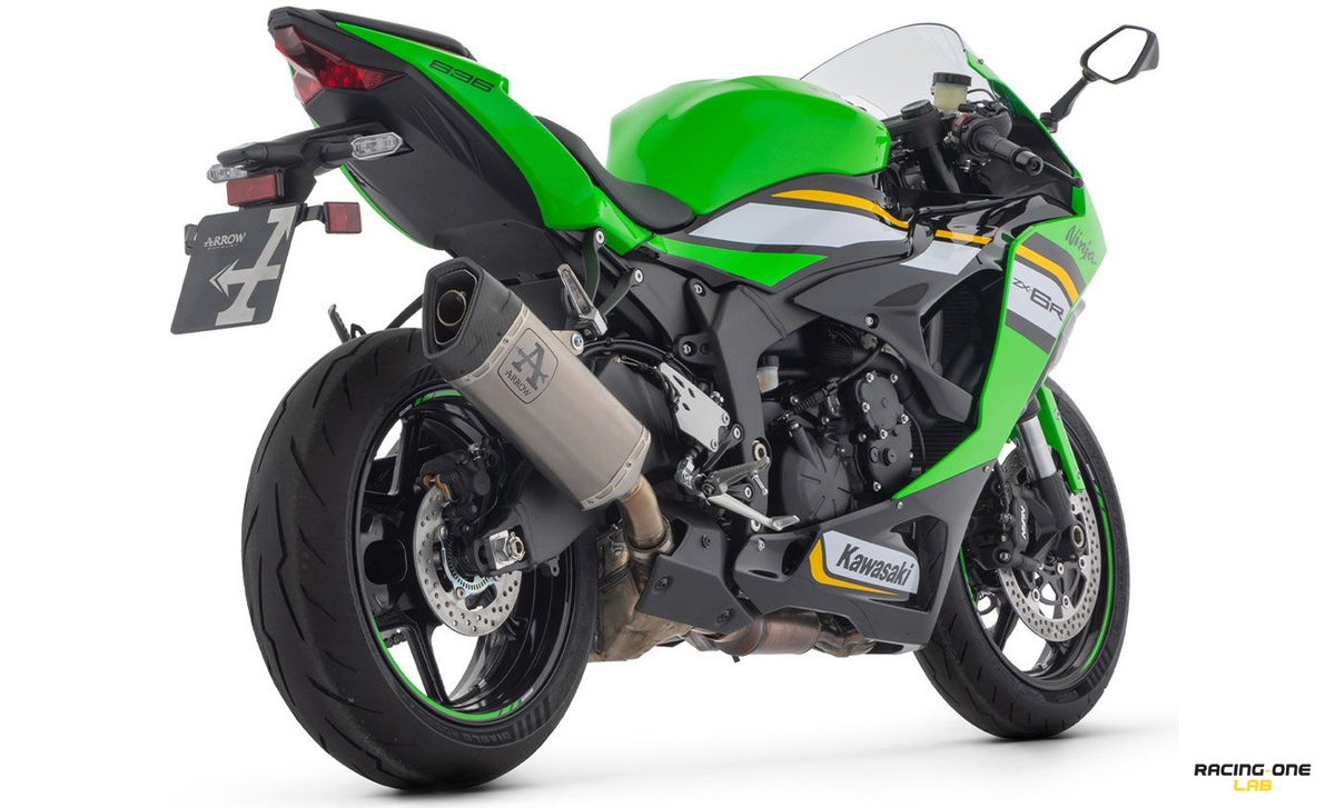 EXHAUST MUFFLER SILENCER ARROW PISTA TITANIUM FOR KAWASAKI ZX-6R