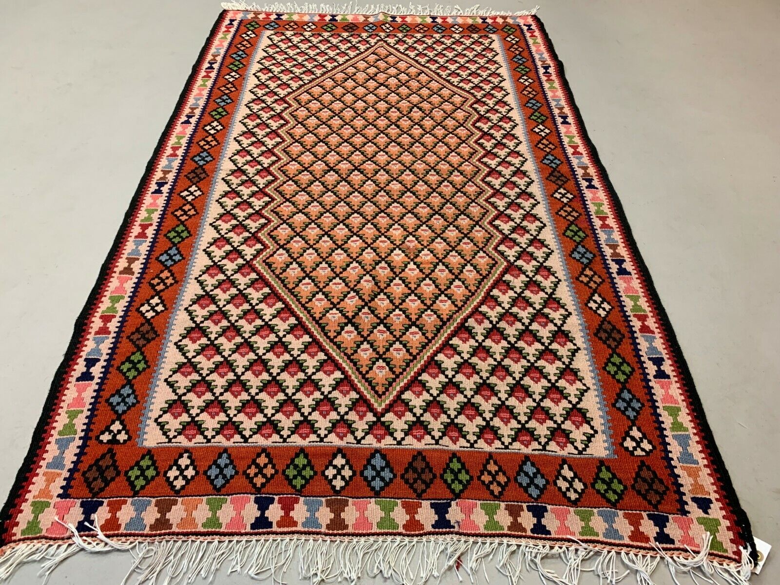 Traditional Turkish Kilim Rug shabby vintage wool Boho Kelim 158x96 cm Medium