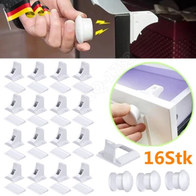 4MOMS Schubladen Kindersicherung magnetische Babysicherung Schrank Sicherung Baby Set