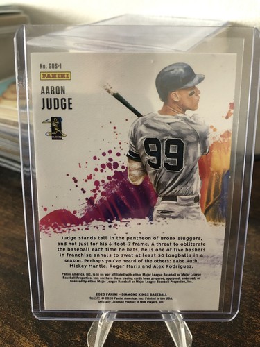 2020 Panini Diamond Kings - Aaron Judge - Gallery of Stars #GOS-1!!! - Picture 2 of 2