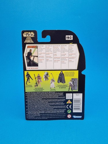 STAR WARS POTF ☆ LUKE SKYWALKER JEDI KNIGHT Figure ☆ MOC Carded Kenner - Picture 2 of 2