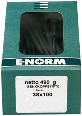 E-NORM Drahtstift vers. blank 3,1x 80 a 1,0kg (Inh. 10 Pack)