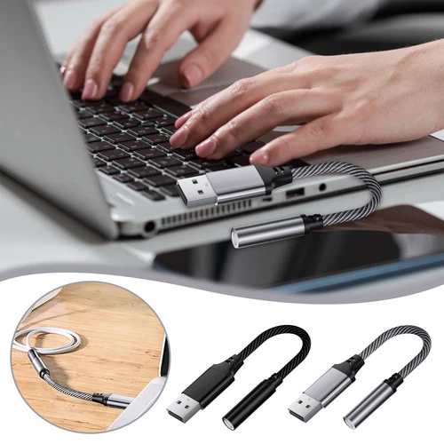 USB To 3.5mm Jack Audio Adapter Stereo Sound Card Suitable Sor Laptop Smartphone