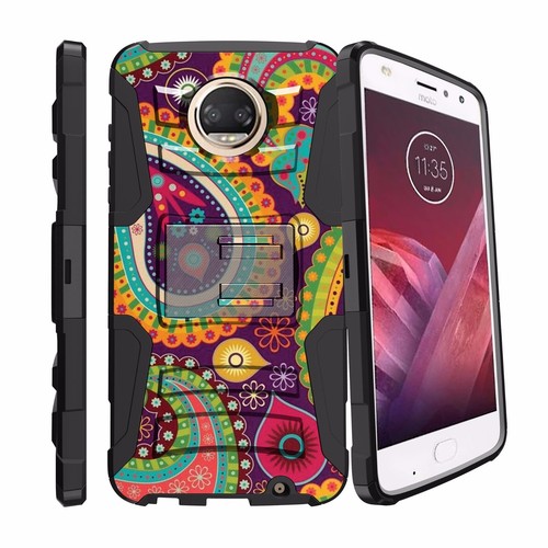 Funda resistente con cubierta de soporte + clip de funda para Motorola Moto Z2 Play Moto Z2 Force - Imagen 43 de 57