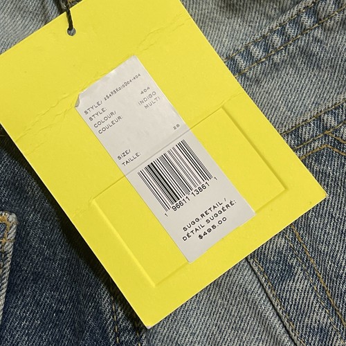 Marc Jacobs Patchwork Denim Mini Jean Skirt NWT Sz 28 Monogram Cargo Low Rise - Picture 10 of 10