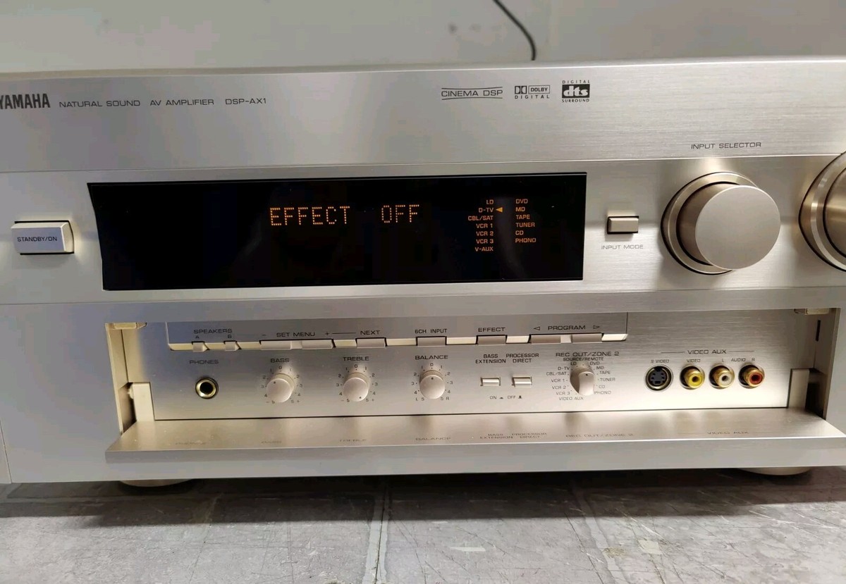 PARTS/REPAIR Yamaha DSP-AX1 Natural Sound AV Amplifier NO Remote
