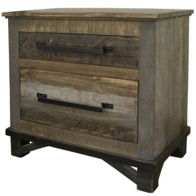 Crafters and Weavers Greenview Loft 2 Drawer Nightstand