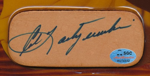 SIGNED 9x12" WOODEN PLAQUE YASTRZEMSKI AUTO CARL AUTOGRAPH SGC CERT GRADED TPHLC