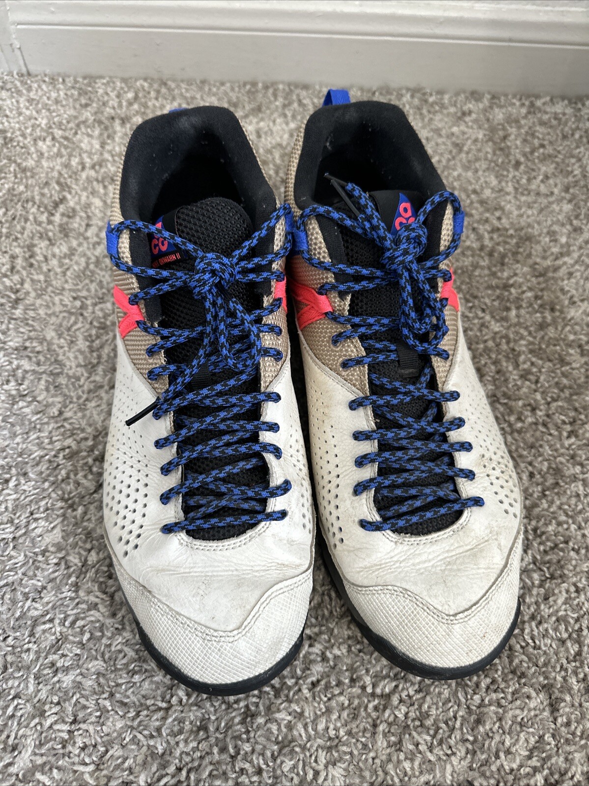 Nike Okwahn 2 II ACG Sail Racer Blue Pink 2018 Mens Size 11 Shoes #525367-100 image 6