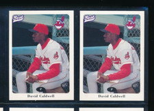 Lot (2) 1996 Best #2 David Caldwell Kinston Indians Player Lot (FP93) SWSW7