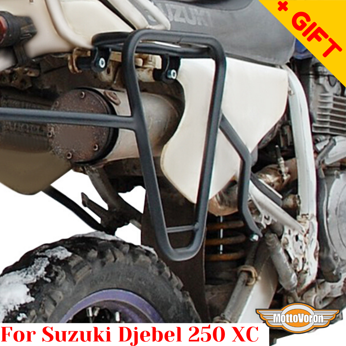 For Suzuki Djebel 250 XC Side carriers 250XC Pannier rack for soft