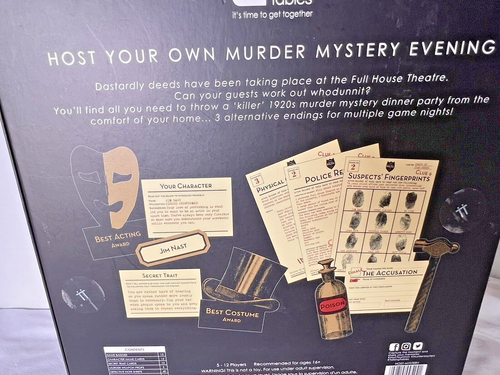 Talking Tables Host Your Own Murder Mystery at the Theatre Party Game *NEW* - Picture 8 of 8