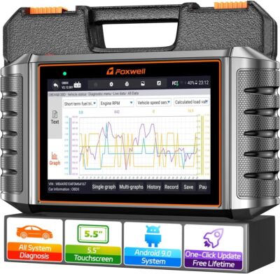 FOXWELL NT710 For VOLVO Car Bluetooth OBD2 Scanner IMMO TPMS Tool Bidirectional