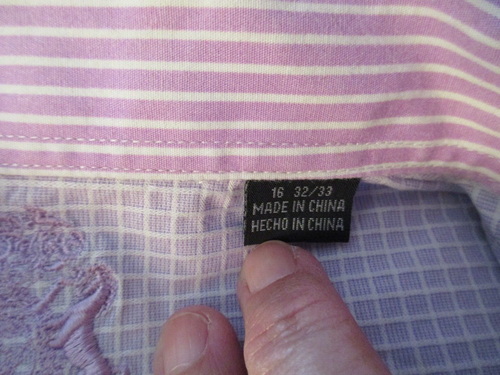 Men's English Laundry Lavender Long Sleeve Dress Shirt Size 16 32-33 - Picture 6 of 13