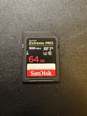 SanDisk 64GB Extreme PRO UHS-II v90 SDXC Memory Card